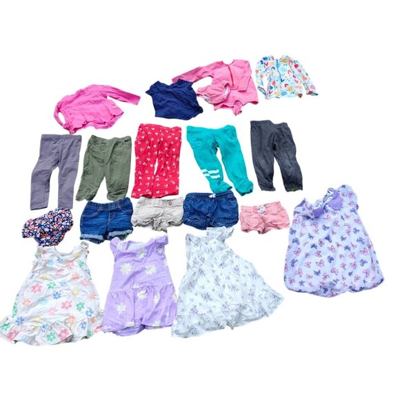 Baby Girl Clothes Lot 18-24 mo 18 Pcs Variety Primary Gymboree Garanimals - Picture 1 of 11